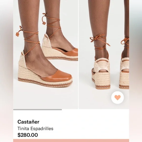 Dark Tan Espadrille Wedge Sandals - Castaner 35 EXCELLENT condition - Picture 14 of 15